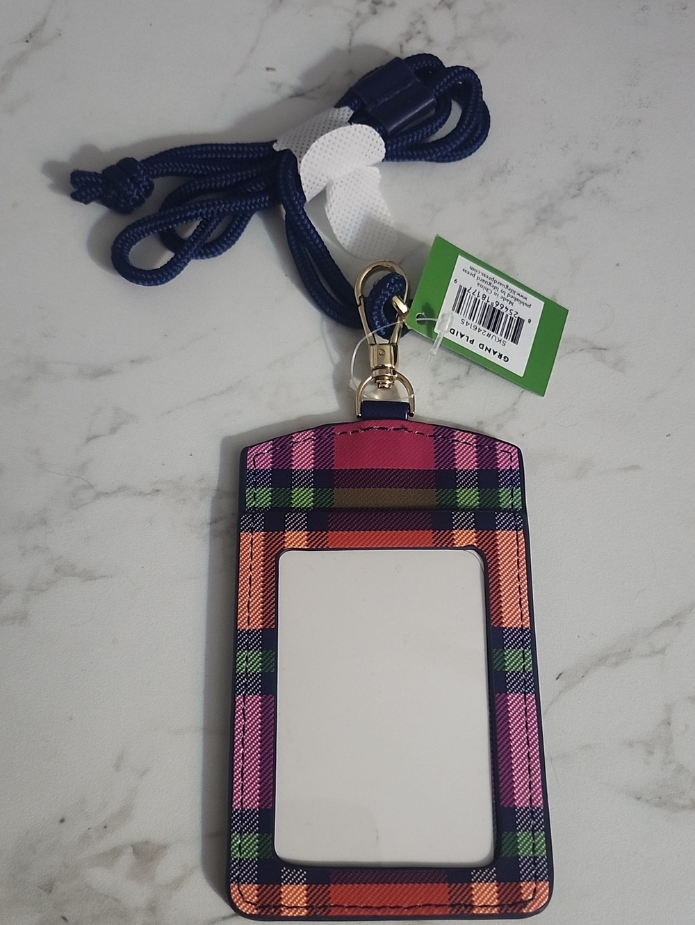 Kate Spade Grand Plaid ID Holder - Picture 5 of 6